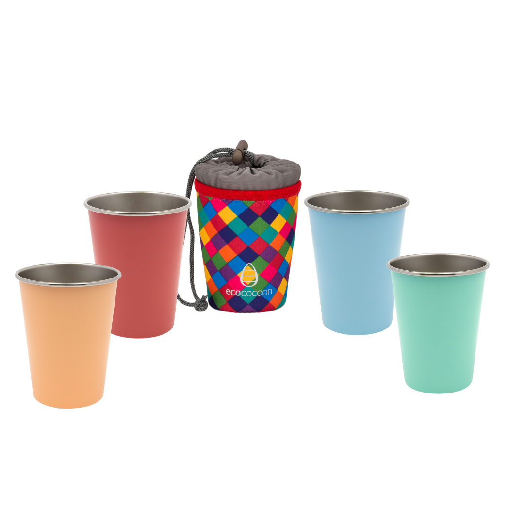 Stainless Steel Cup Set - Sherbet Pops